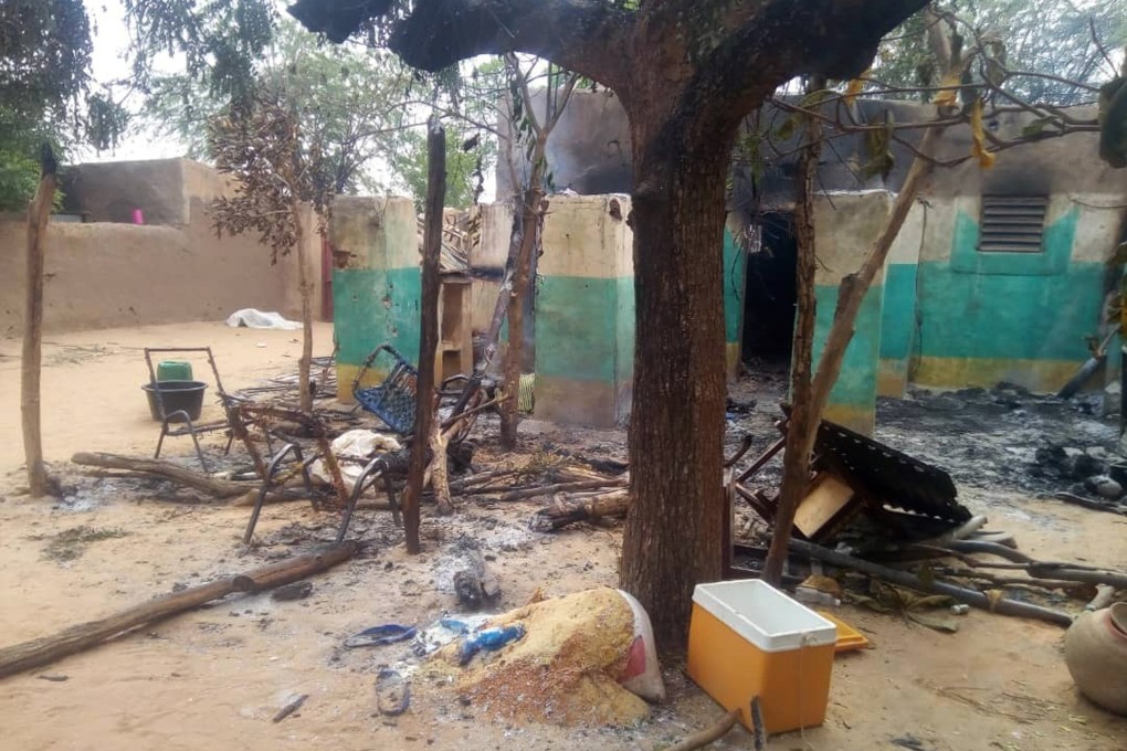 The scene shortly after a violent attack which left at least 134 people dead and dozens more wounded. Photo: AP