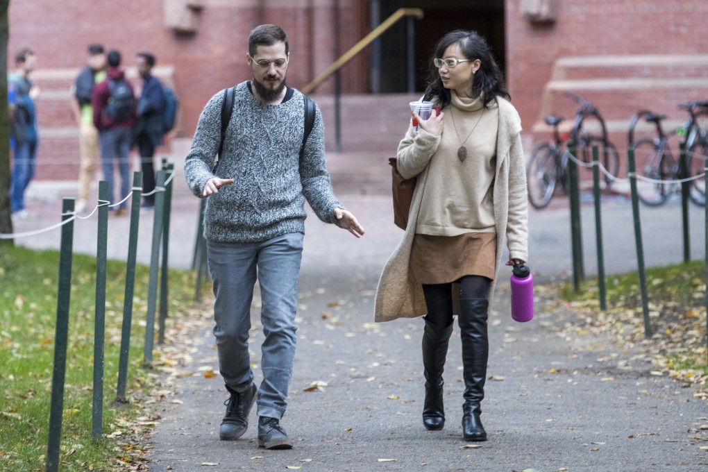 Students on campus at Harvard University. Photo: Xinhua