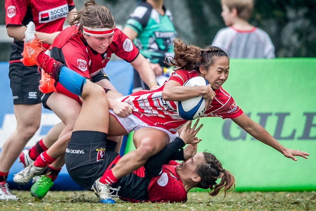Despite her diminutive stature, Hong Kong women’s rugby international Chong Ka-yan has been a force to be reckoned with in the local game. Photo: Ike Li