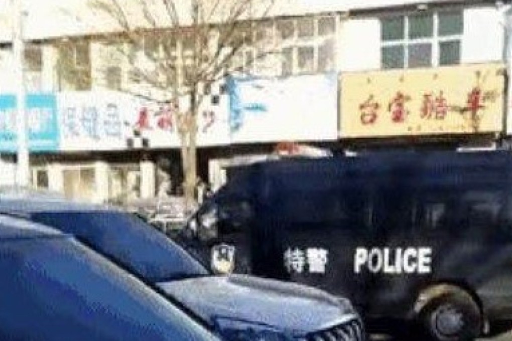 Police arrested the man in Tongliao city. Photo: Handout