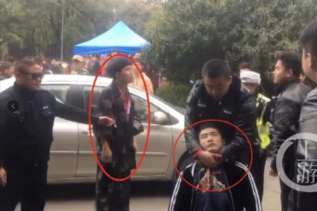 The visitor insisted he was wearing a Tang dynasty outfit, not a kimono. Photo: 163.com