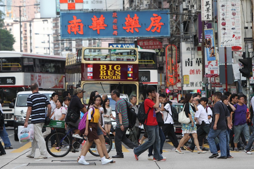 Nathan Road in Hong Kong’s Mong Kok district. Despite a challenging global economy, small businesses in the city are likely to remain resilient, says CPA Australia. Photo: David Wong