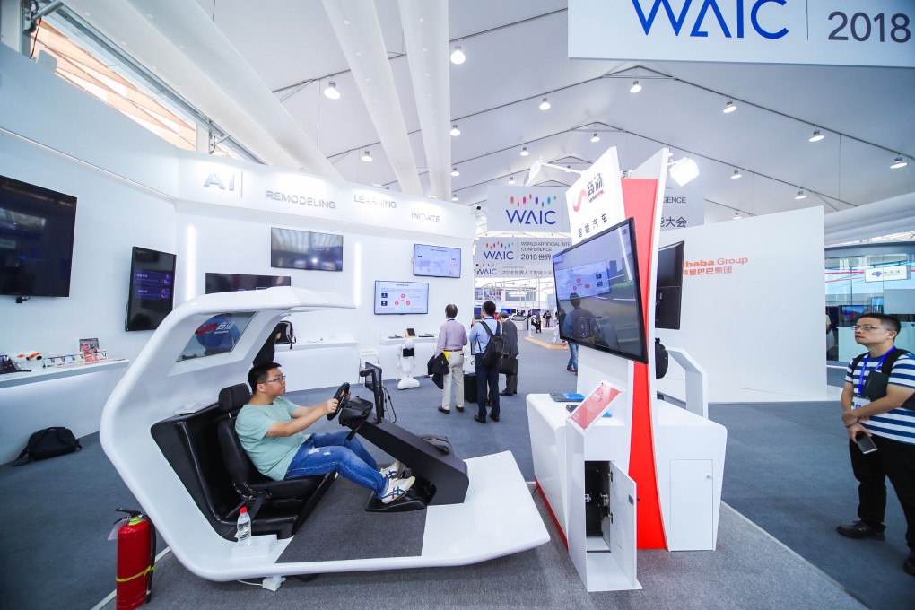 SenseTime exhibits applications of its AI technologies at the World Artificial Intelligence Conference in Shanghai in September 2018. Photo: Handout