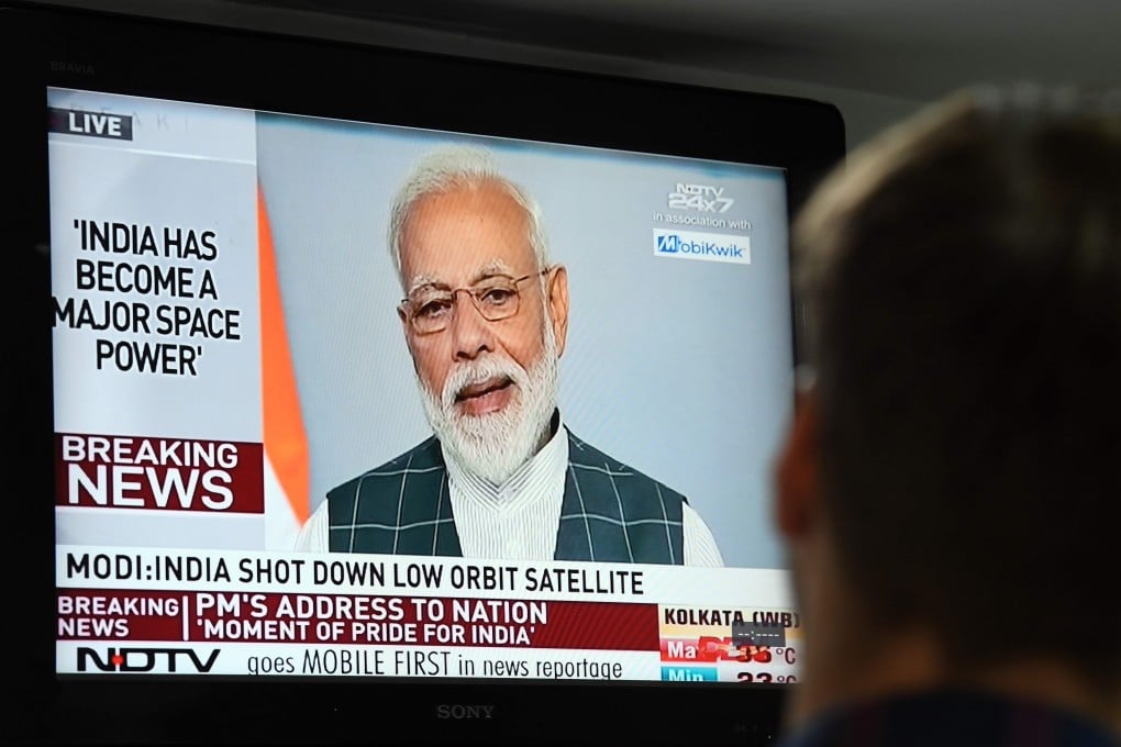 Indian Prime Minister Narendra Modi’s address to the nation. Photo: AFP