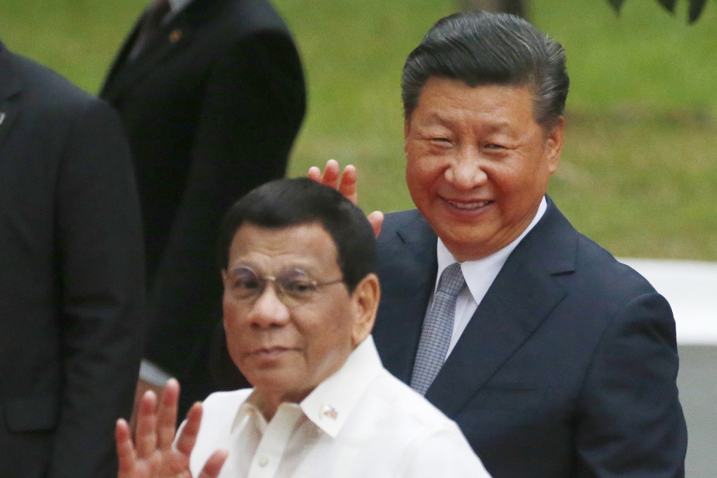 Philippine President Rodrigo Duterte and Chinese president Xi Jinping in Manila. Photo: AP