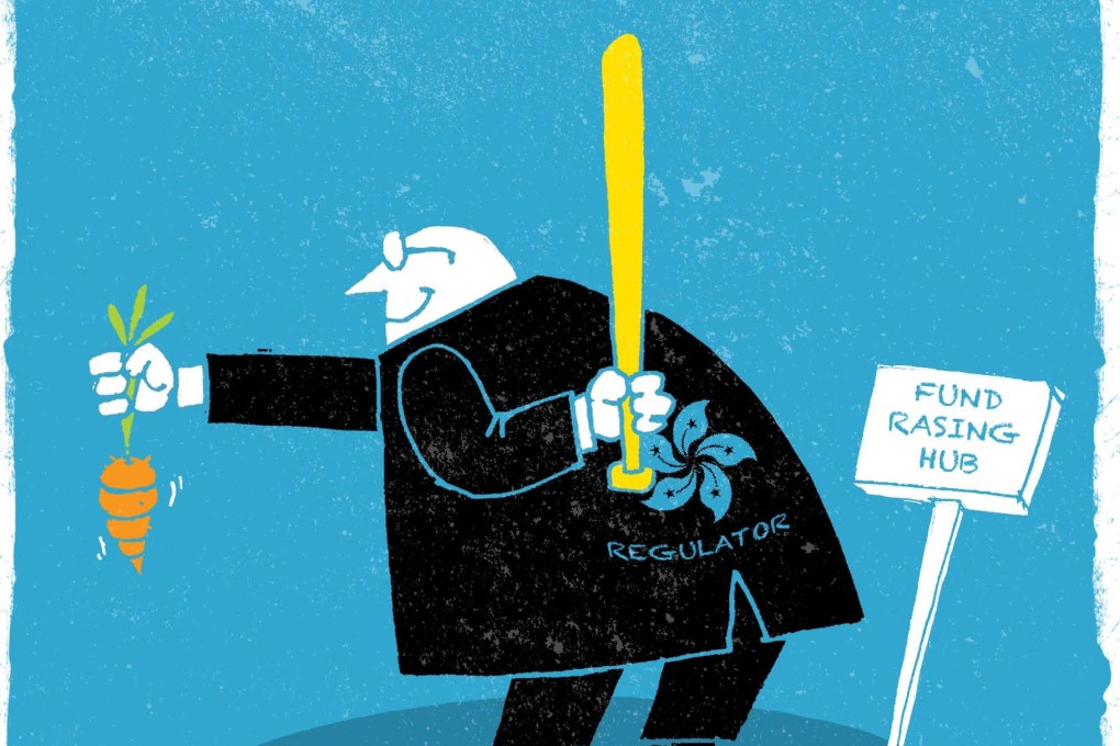 International institutional investors are supportive of Hong Kong’s carrot and stick approach. Illustration: SCMP