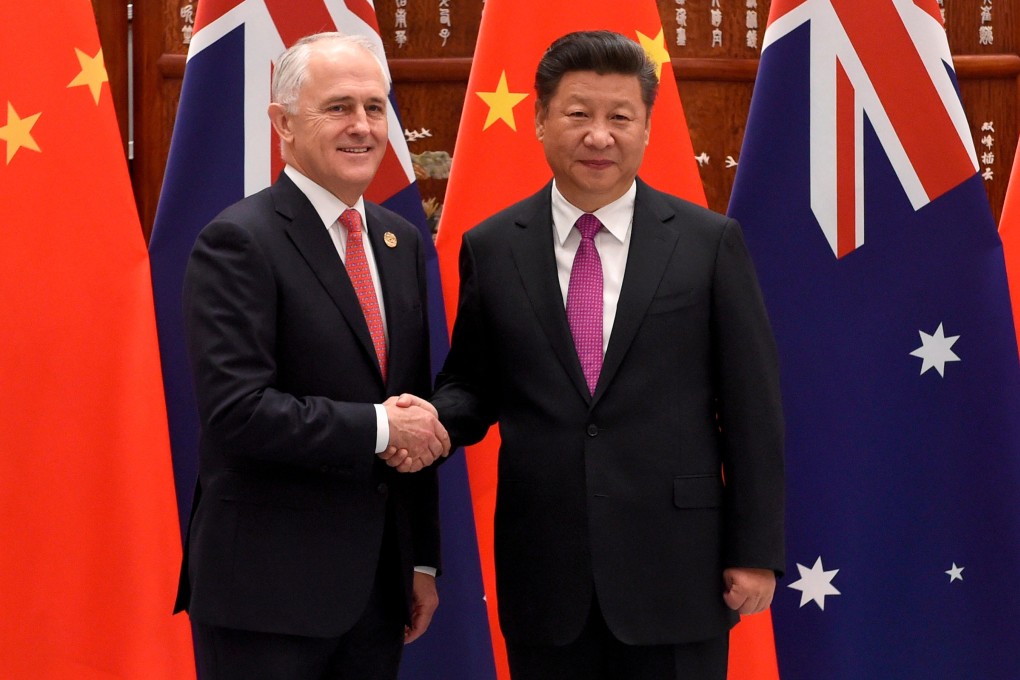 Malcolm Turnbull with Chinese President Xi Jinping. Photo: Reuters