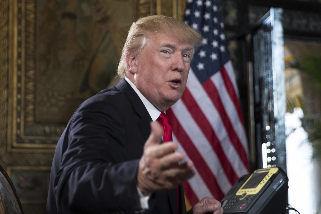 US President Donald Trump at his Mar-a-Lago estate in Palm Beach, Florida. File photo: AP