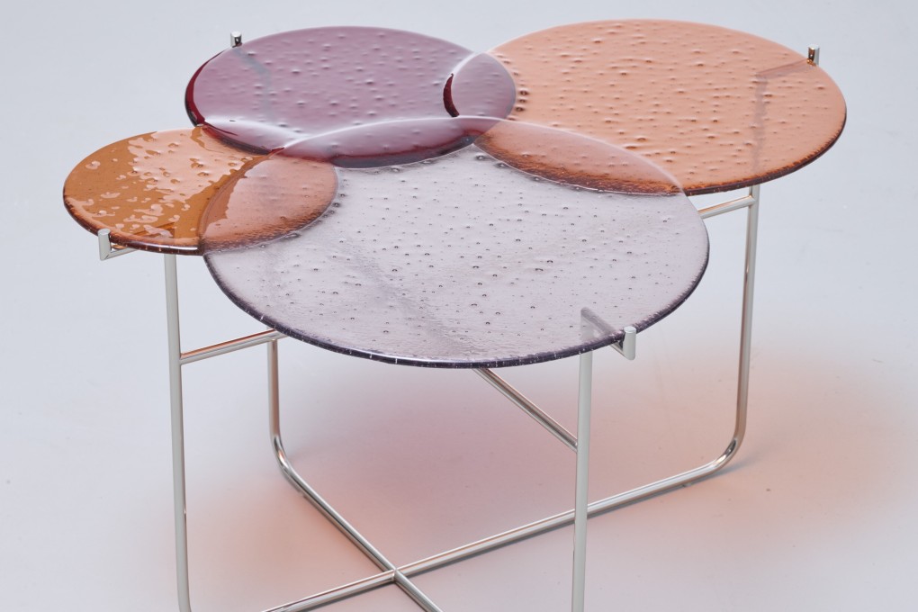 Sebastian Herkner’s Pastille side tables for Edition van Treeck are an example of the resurgence of glass as an interior design trend.