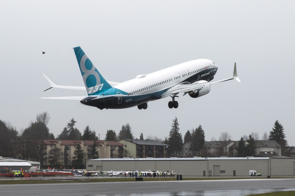 A Boeing 737 MAX 8 takes off during a flight test in Renton, Washington. Photo: Reuters