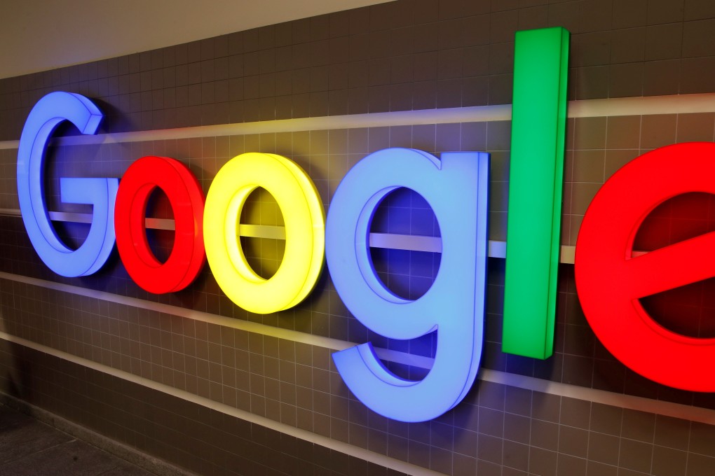 An illuminated Google logo is seen inside an office building in Zurich. Photo: Reuters