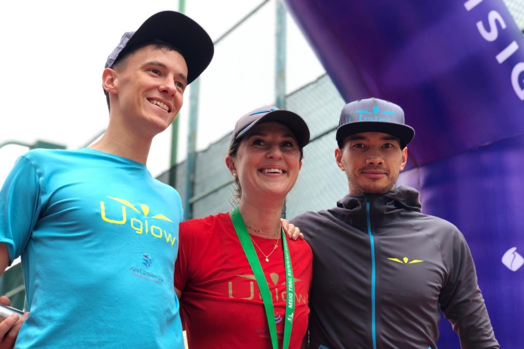 Elsa Jean de Dieu poses with her Uglow teammates after winning The Green Race 18km and 44km on consecutive days, despite a long absence for injury. Photos: Kirk Kenny