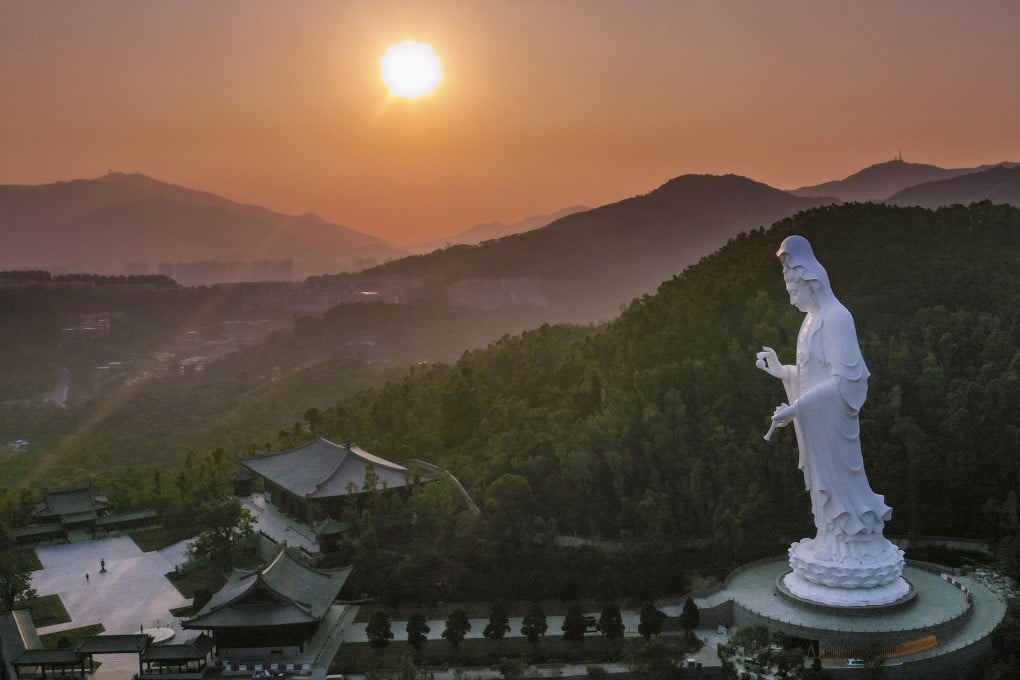 At 76 metres in height, the Guanyin statue towering over Tsz Shan Monastery in Tai Po is one of the tallest of its kind in the world. Photo: Martin Chan