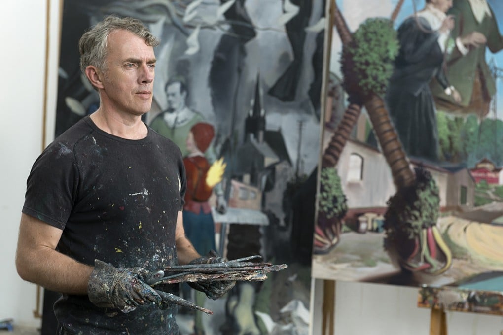 German artist Neo Rauch is currently showing 15 of his paintings at the David Zwirner gallery in Hong Kong.