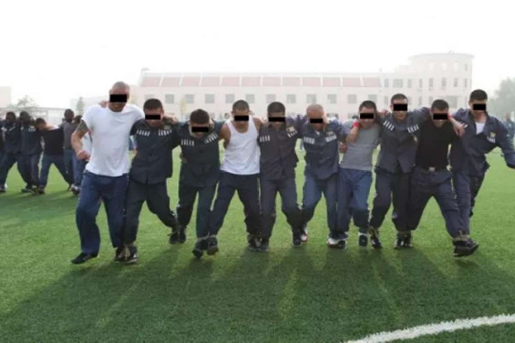 A 2016 photo shows prisoners engaged in sporting activity at the jail. Photo: SCMP
