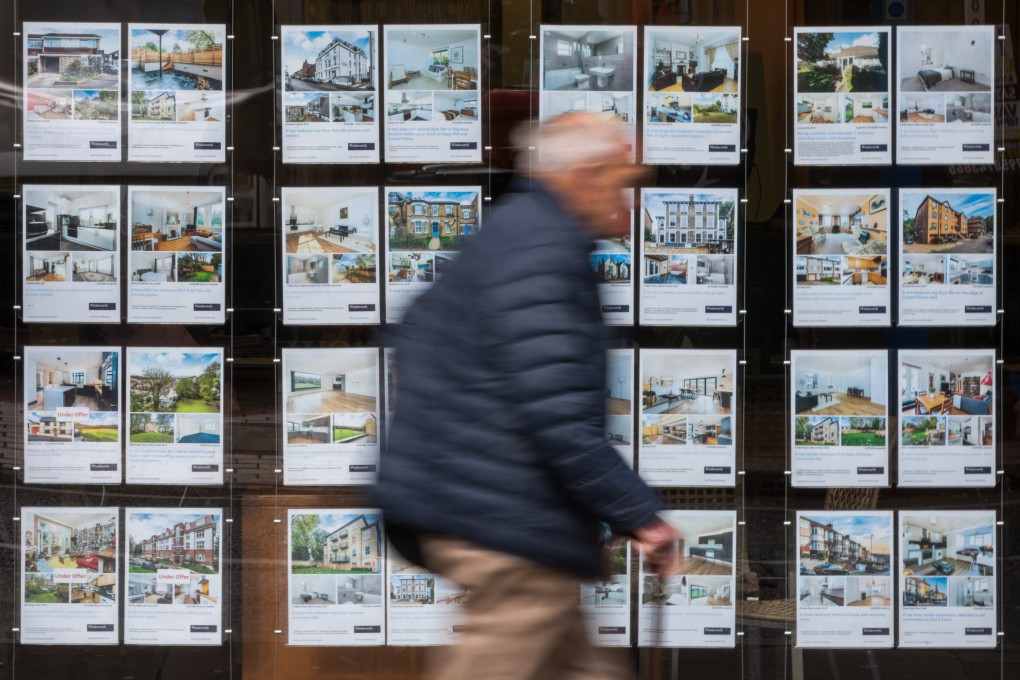 Properties for sale are advertised in the window of an agent in London. The city still offers ‘some excellent opportunities’ in the residential property market, according to Galliford Try Partnerships’s Jai Gill. Photo: Bloomberg