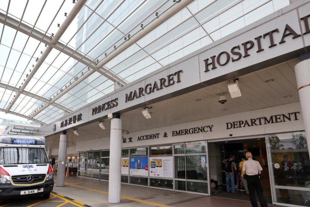 The 64-year-old victim was taken to Princess Margaret Hospital in Kwai Chung. Photo: Felix Wong