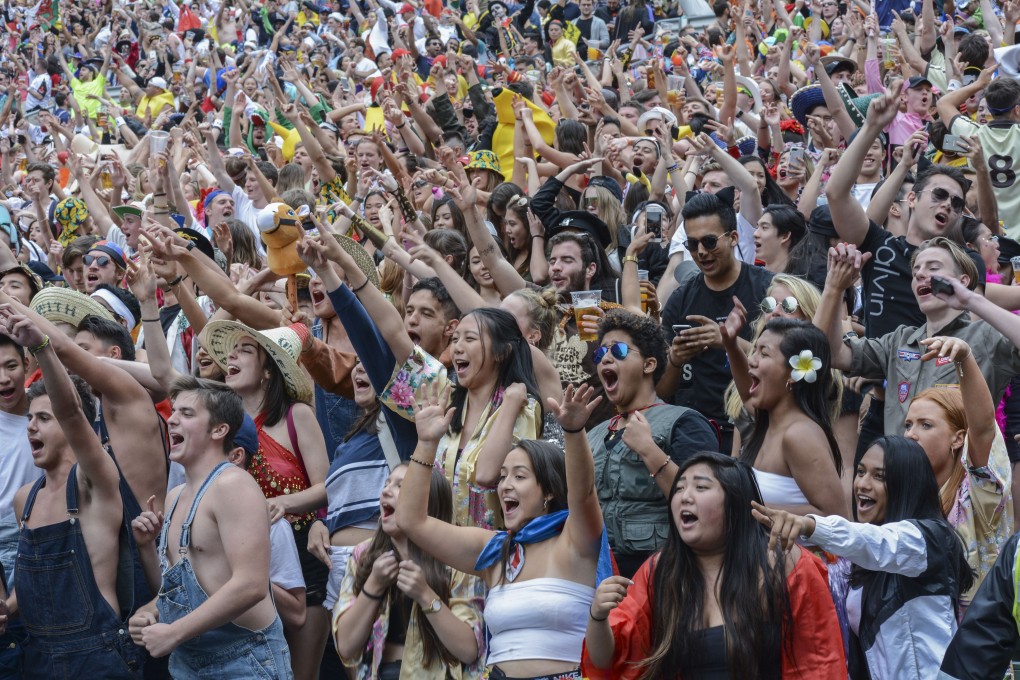 Hong Kong Stadium’s overspill during the Sevens is a boon for local pubs and eateries. Photo: Benjamin Sieur
