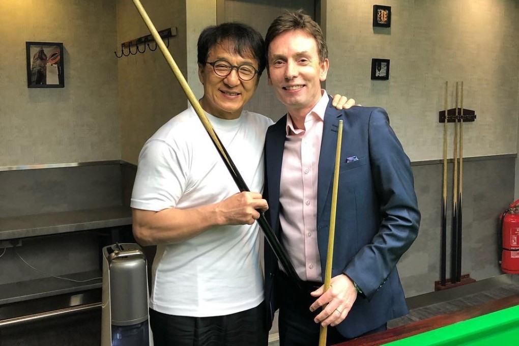 Jackie Chan and Ken Doherty at Far East snooker club last weekend. Photo: Ken Doherty/Instagram