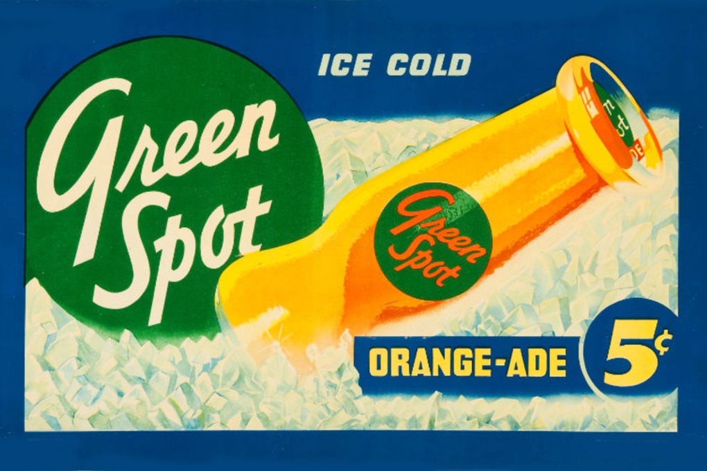 Green Spot soft drink was bottled in Hong Kong in the post-war era.