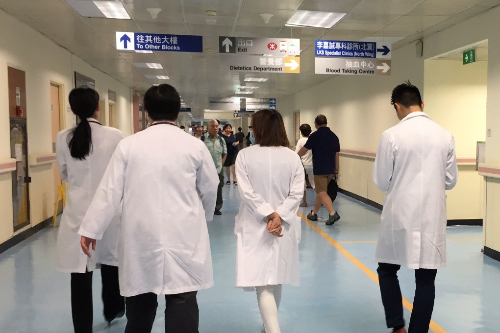 Doctors at Prince of Wales Hospital in Sha Tin. Photo: Fung Chang