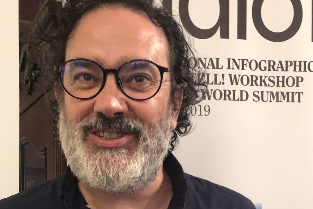 Deputy head of infographics Adolfo Arranz won silver medal for his story ‘The China Ship’. Photo: SCMP