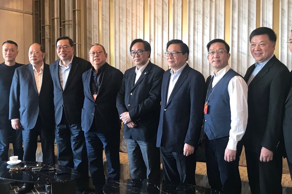 Members of the Business and Professionals Alliance for Hong Kong express their worry about the proposed amendment to the Fugitive Offenders Ordinance, at a press conference on March 7. Photo: Kimmy Chung