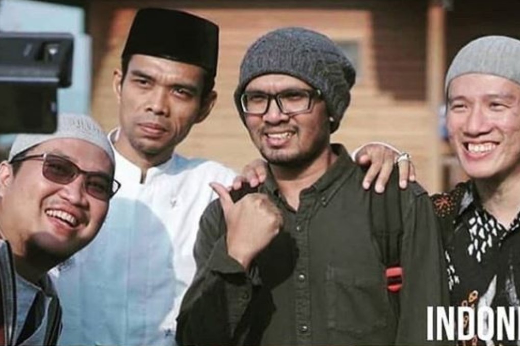 Four of the best-known clerics behind the hijrah movement gripping Indonesian millennials: Oemar Mita, Abdul Somad, Hanan Attaki, and Felix Siauw. Photo: YouTube