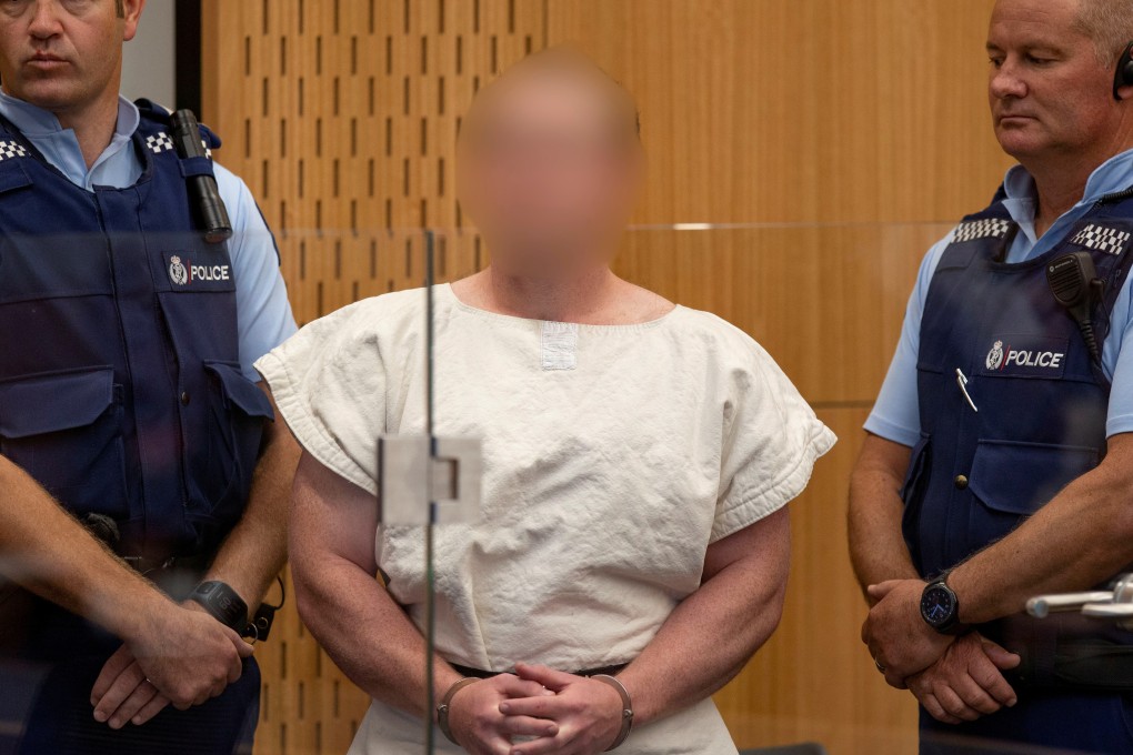 Brenton Tarrant, charged for murder in relation to the mosque attacks, during his earlier court appearance on March 16. Photo: Reuters