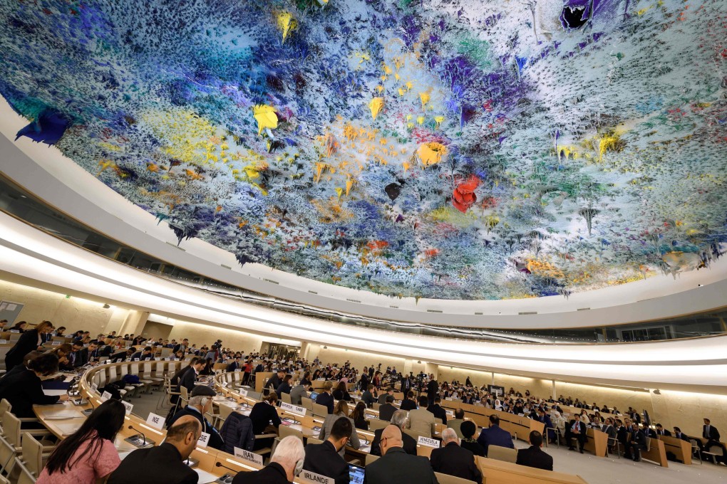 The UN Human Rights Council meets for its Universal Periodic Review, in Geneva on November 5, 2018. Photo: AFP
