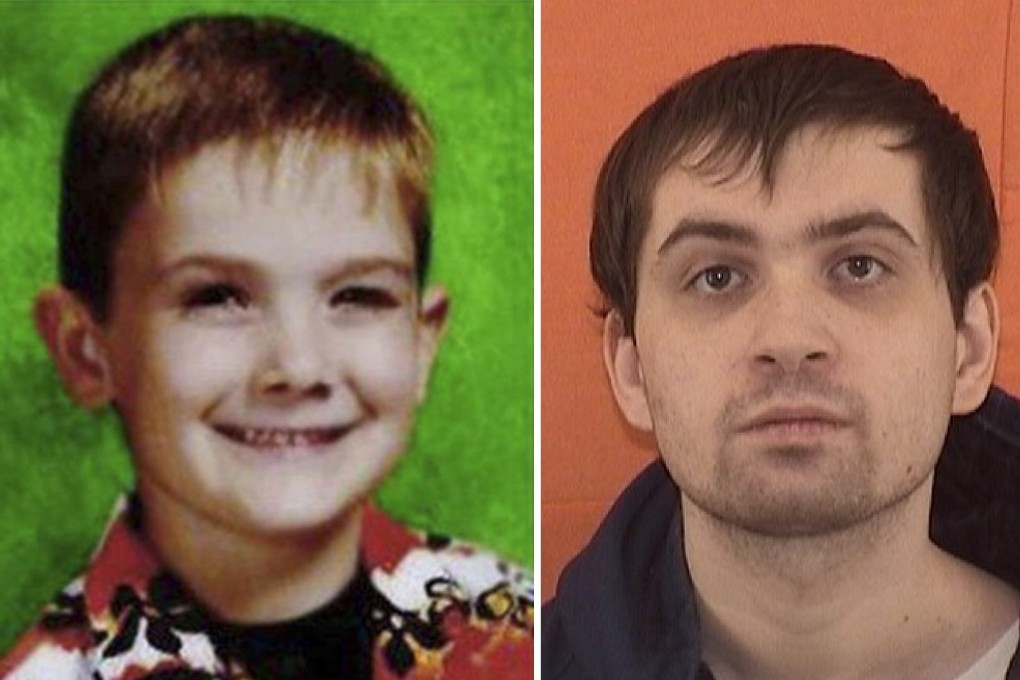 Timmothy Pitzen (left, aged six), and Brian Rini, 23, who claimed to be the missing boy. Pitzen would now be aged 14. Photos: AP / Belmont Correctional Institution