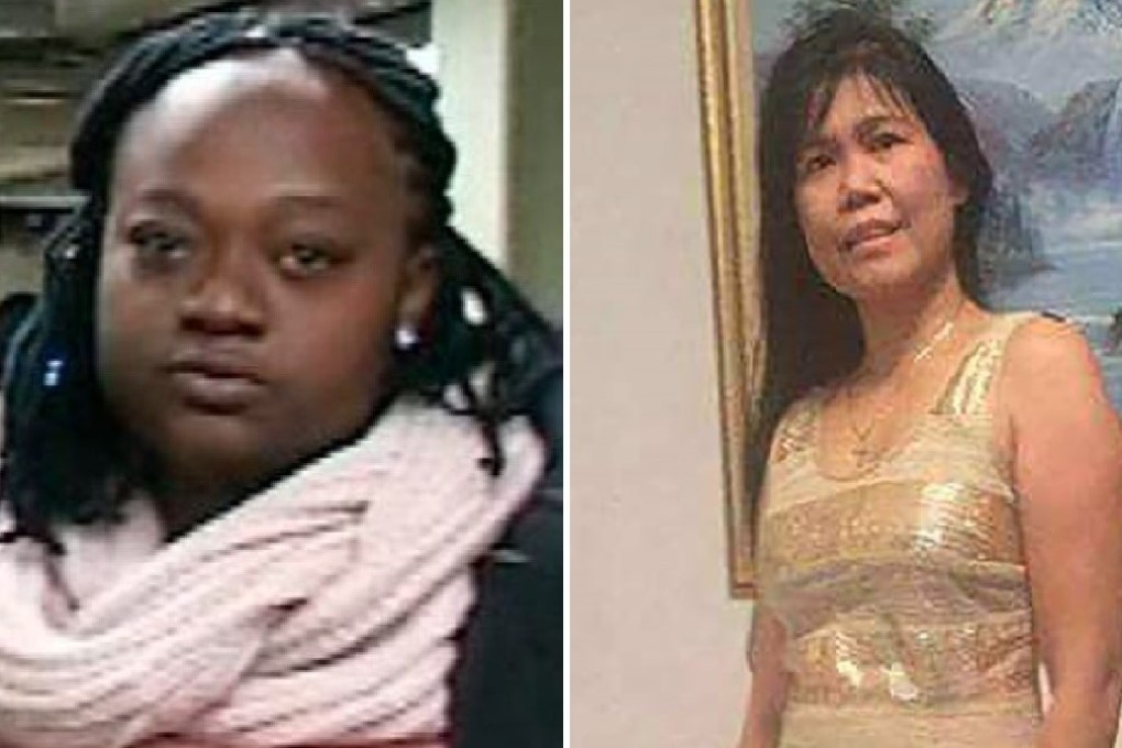 Melanie Liverpool (left) and Connie Watton, who Liverpool pushed in front of a New York subway train in 2016. Photos: Reuters and ABC7