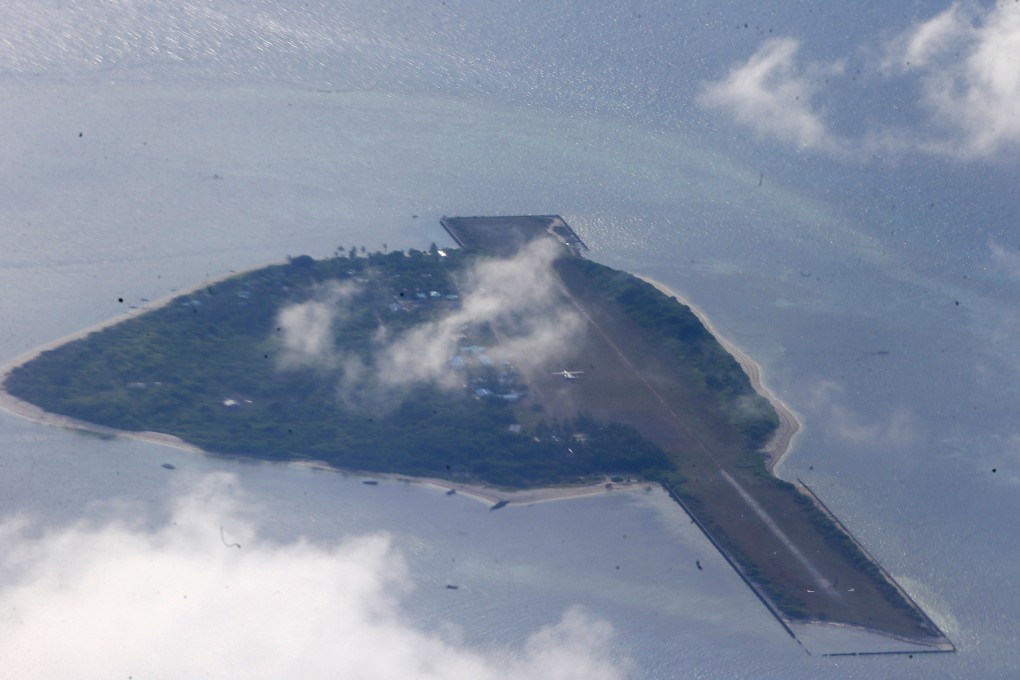 An aerial view of Thitu Island in the South China Sea. Photo: EPA