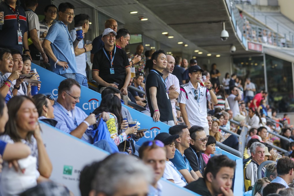 The corporate boxes at the Hong Kong Sevens generates the majority of revenue for the Hong Kong Rugby Union. Photo: SCMP / Sam Tsang