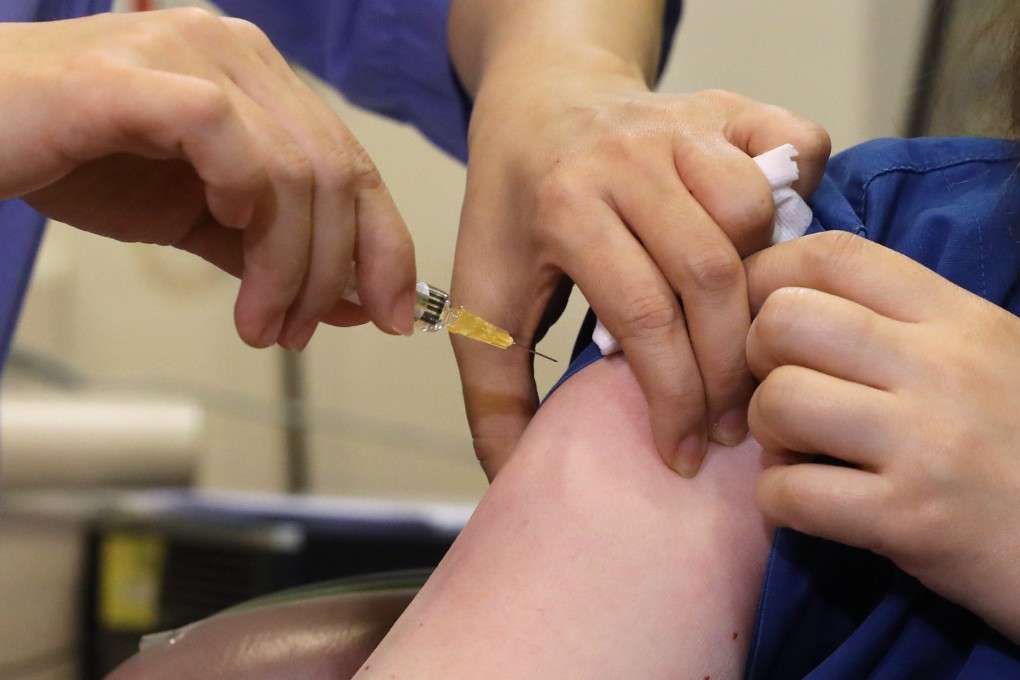 The 25-year-old customer service officer contracted the disease despite a previous vaccination. Photo: Sam Tsang