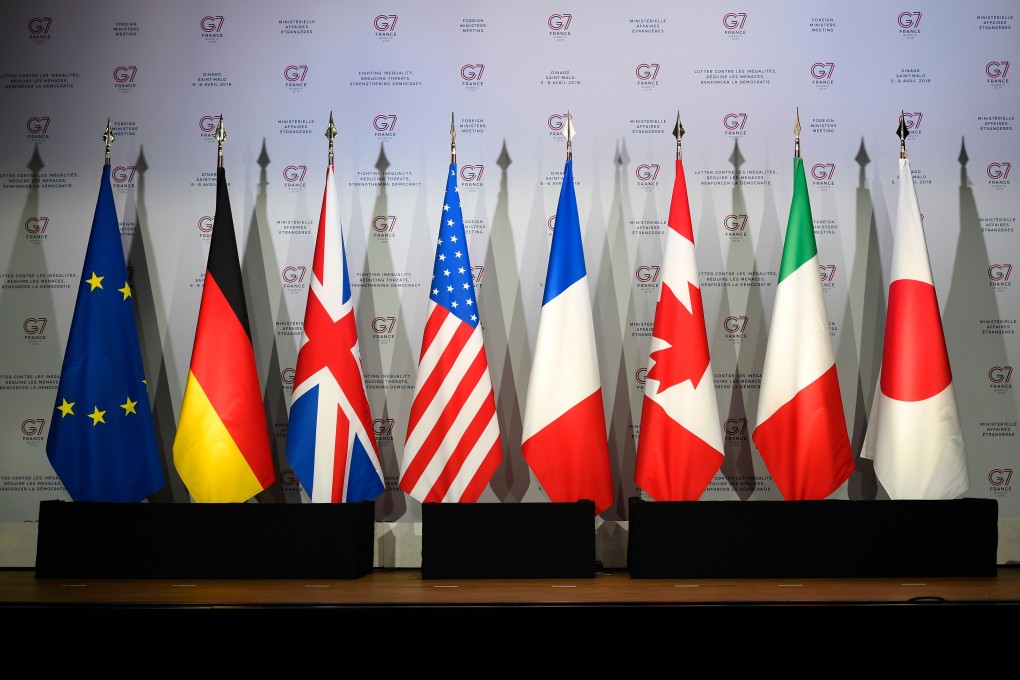 The G7 ministers’ joint communique made no mention of the Belt and Road Initiative. Photo: AFP