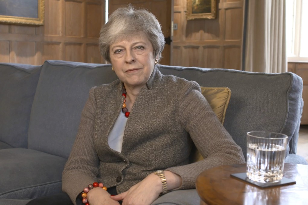 Britain's Prime Minister Theresa May defended her position on Brexit in a new video. Photo: AP