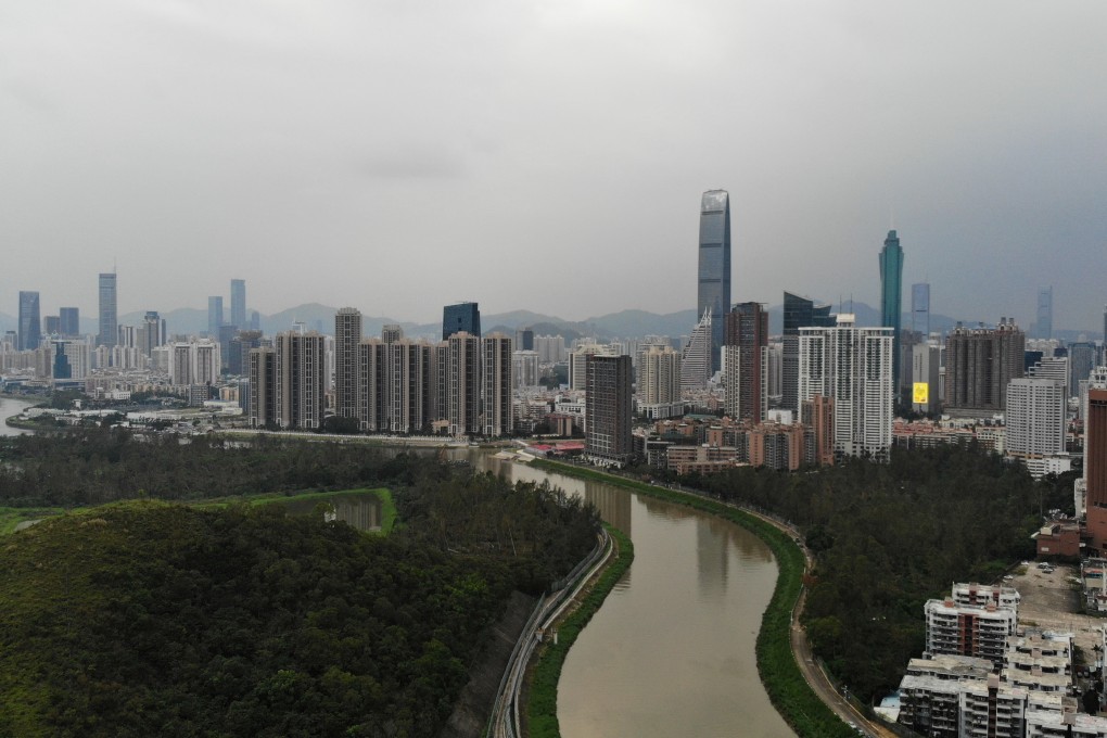 Shenzhen as seen from the Hong Kong side. The World Justice Project’s Rule of Law Index ranks China 82nd among 126 jurisdictions, while Hong Kong is at No 16. Photo: Lea Li