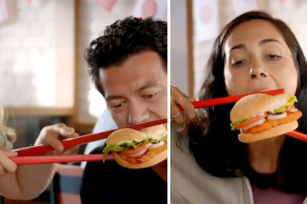 The ad gained the attention of a New Zealander of Korean descent who mocked Burger King in a viral Twitter thread. Photo: Twitter