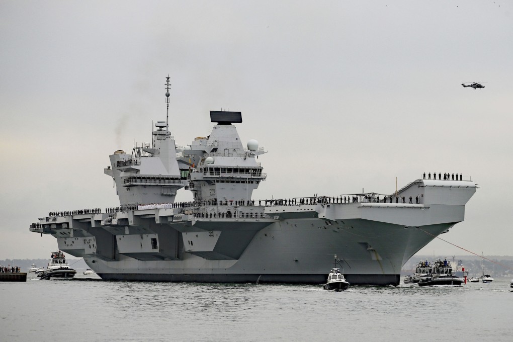 HMS Queen Elizabeth, the British navy's newest and most expensive aircraft carrier. Photo: AP