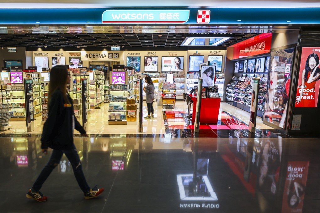 An A S Watsons shopfront in Times Square, Causeway Bay. Photo: Antony Dickson
