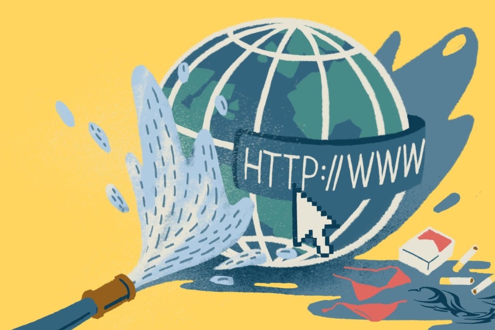 On the front lines of China’s war to police the internet, companies employ armies of censors to adjudicate the sea of content produced each day for and by the world’s biggest online population. Illustration by Perry Tse