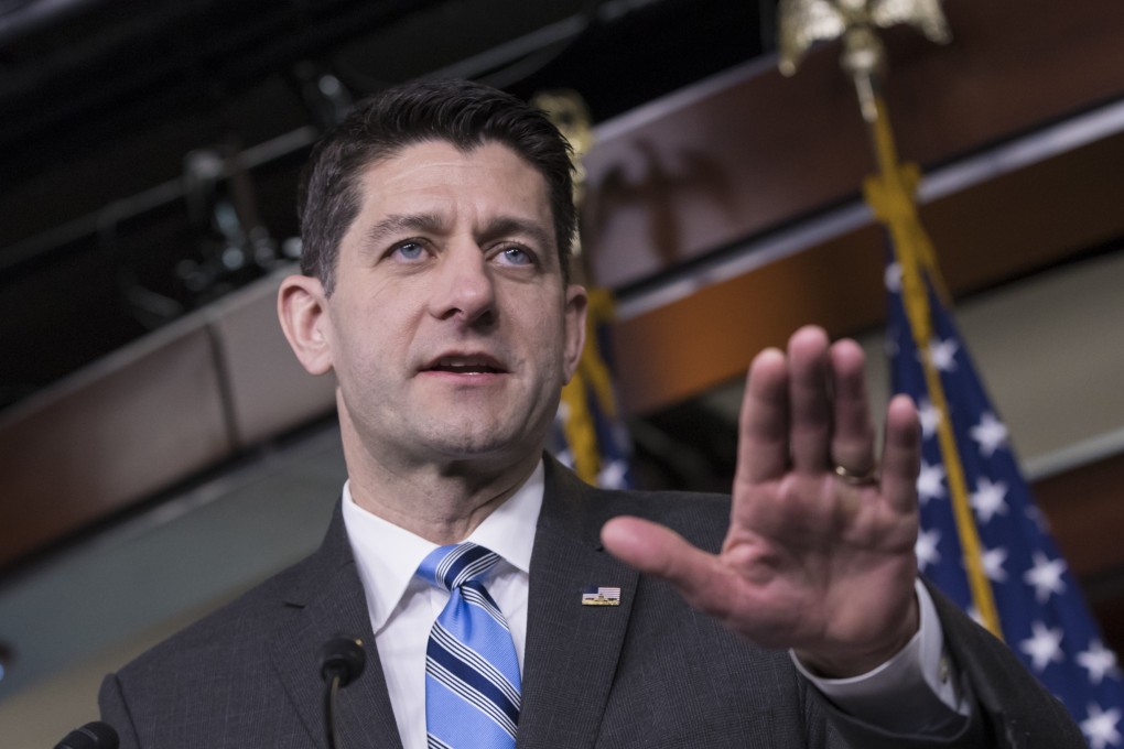 Former House speaker Paul Ryan will lead a 26-member delegation to Taiwan in a show of support for the self-ruled island on the 40th anniversary of the Taiwan Relations Act. Photo: AP