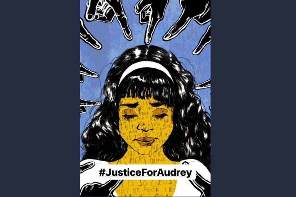 #JusticeForAudrey is trending on Twitter internationally. Photo: Twitter