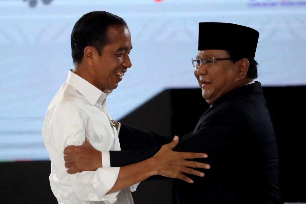 Indonesia’s presidential candidates Joko Widodo (left) and Prabowo Subianto. Photo: EPA