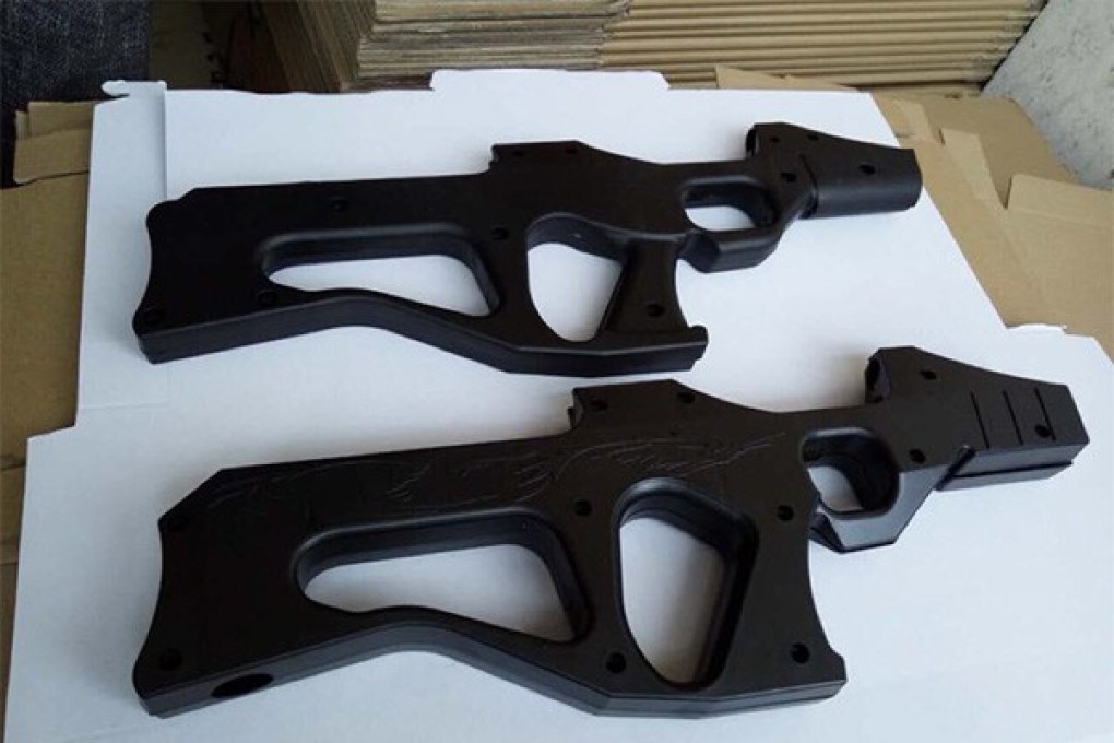 Prosecutors said Jiang designed the flush handles to mimic air gun grips. Photo: Thepaper.cn