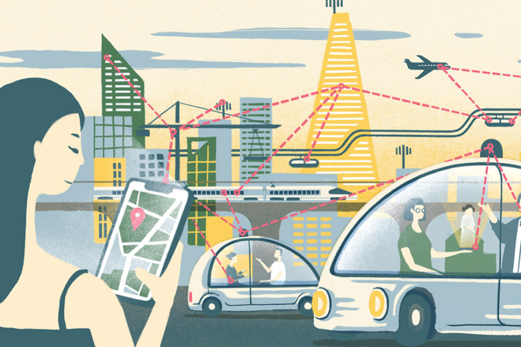 An illustration of the connections possible with 5G.