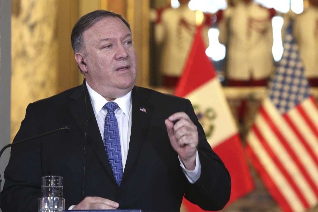 US Secretary of State Mike Pompeo called China a pretend friend of Latin America during his four-nation tour. Photo: AP