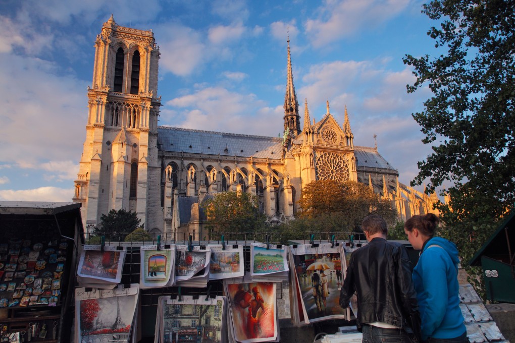A fire engulfed large parts of historic Notre Dame cathedral in Paris on Monday. Photo: Alamy