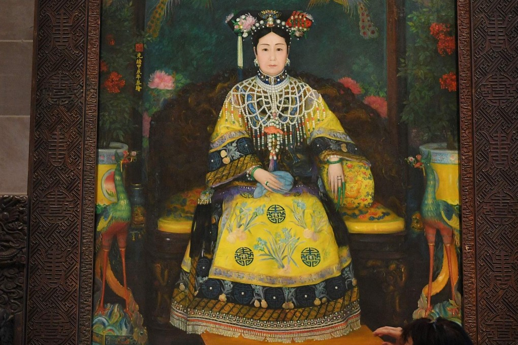 A portrait of China’s Empress Dowager Cixi on display at the Smithsonian’s Arthur M. Sackler Gallery in Washington. Photo: AFP